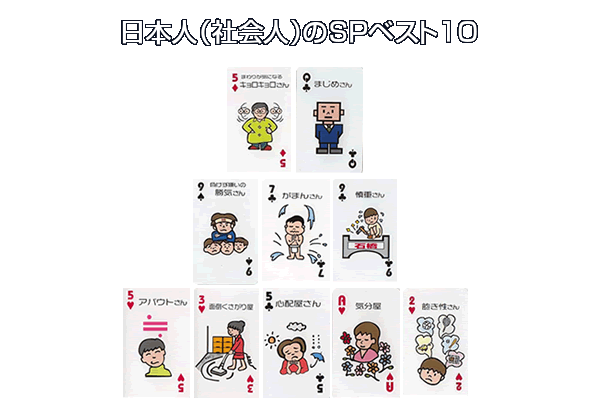 日本人(社会人)のSPベスト10